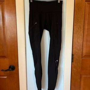 Lululemon Legging with Zipper and Mesh